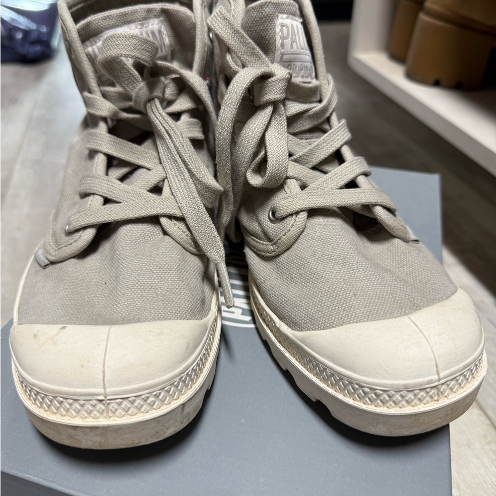 Palladium High-Top Sneakers - Ecru - Picture 2 of 5